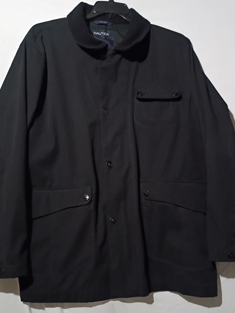 Vintage Nautica Sportswear Black Lightweight  Jacket with Snap Pockets